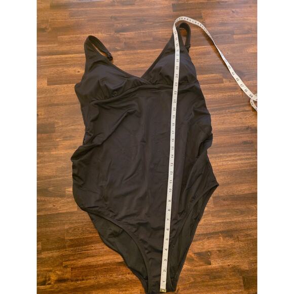 Amazon Essentials One-Piece Swimsuit Washed Black Size XL Classic Tank NWT - Picture 3 of 7